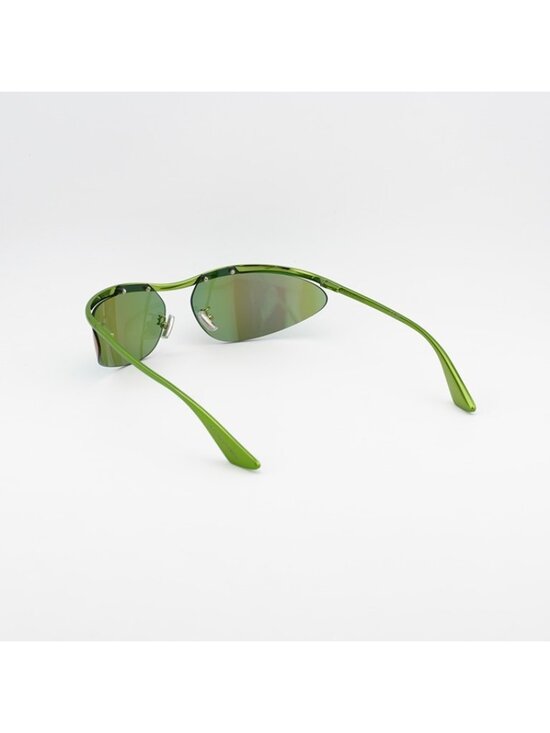 Bottega Veneta BV1174S 003 Sunglasses Green Cat Eye Frame, Green Lenses main image 8